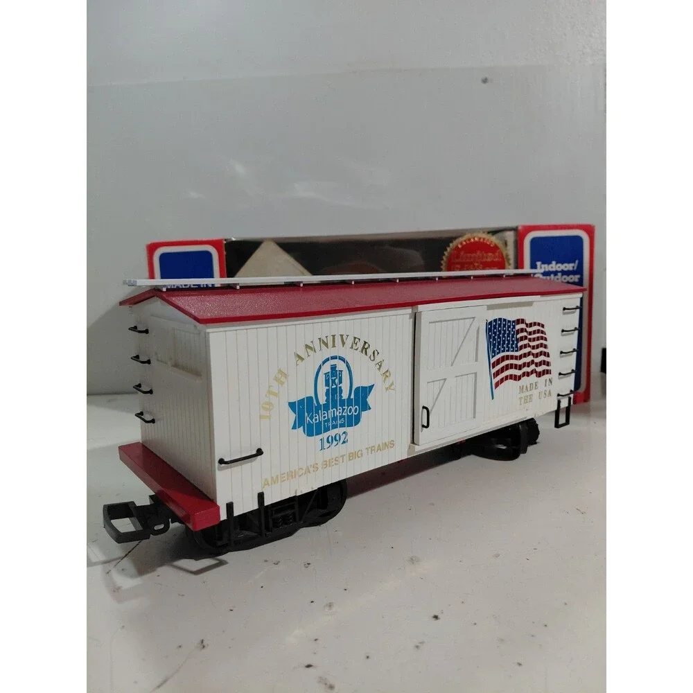Kalamazoo Trains G Gauge Model Railroad 1992 10th Anniversary Boxcar w/Box