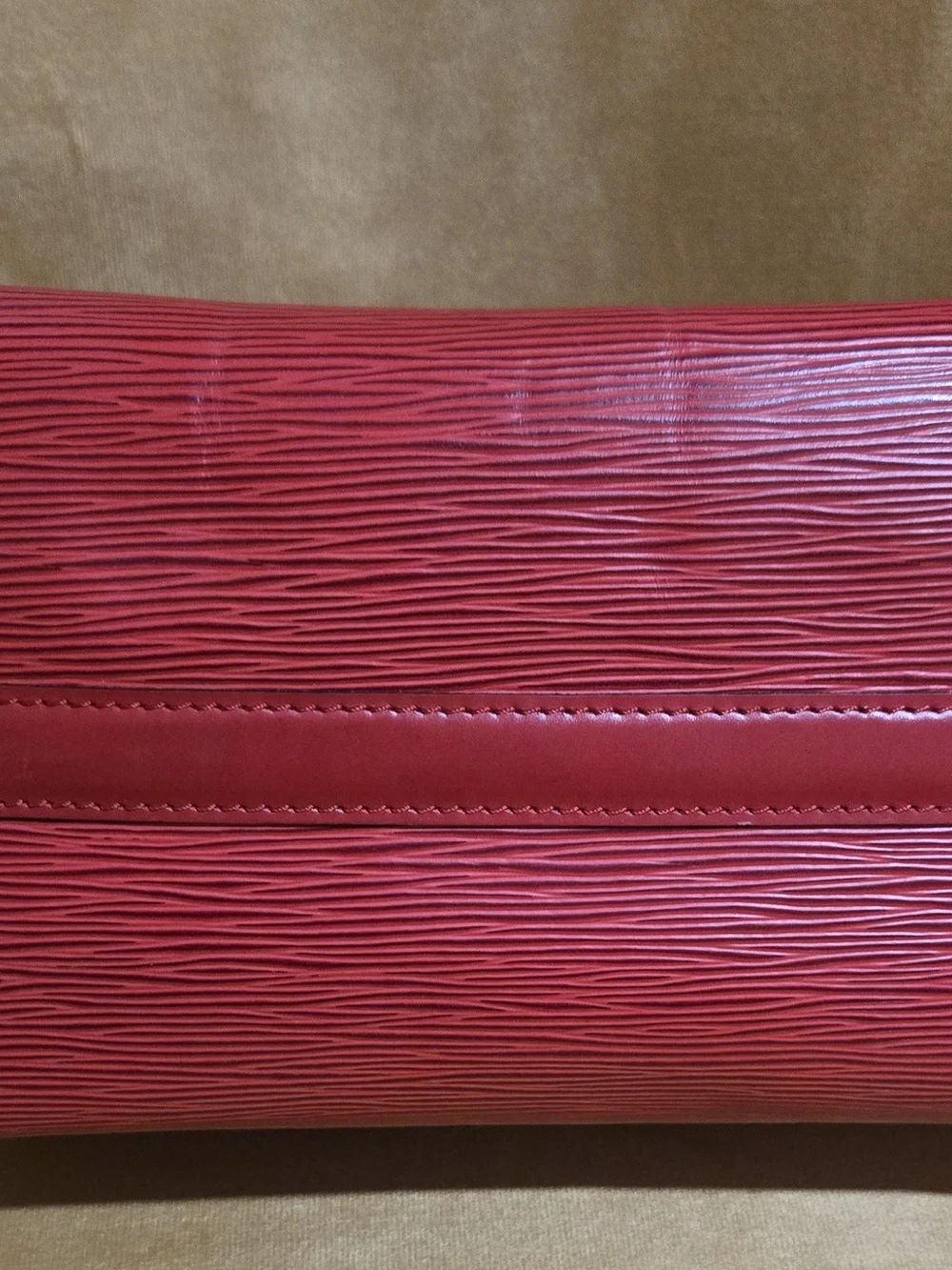 Vintage 1994 Louis Vuitton Castilian Red Epi Leather Speedy 25
