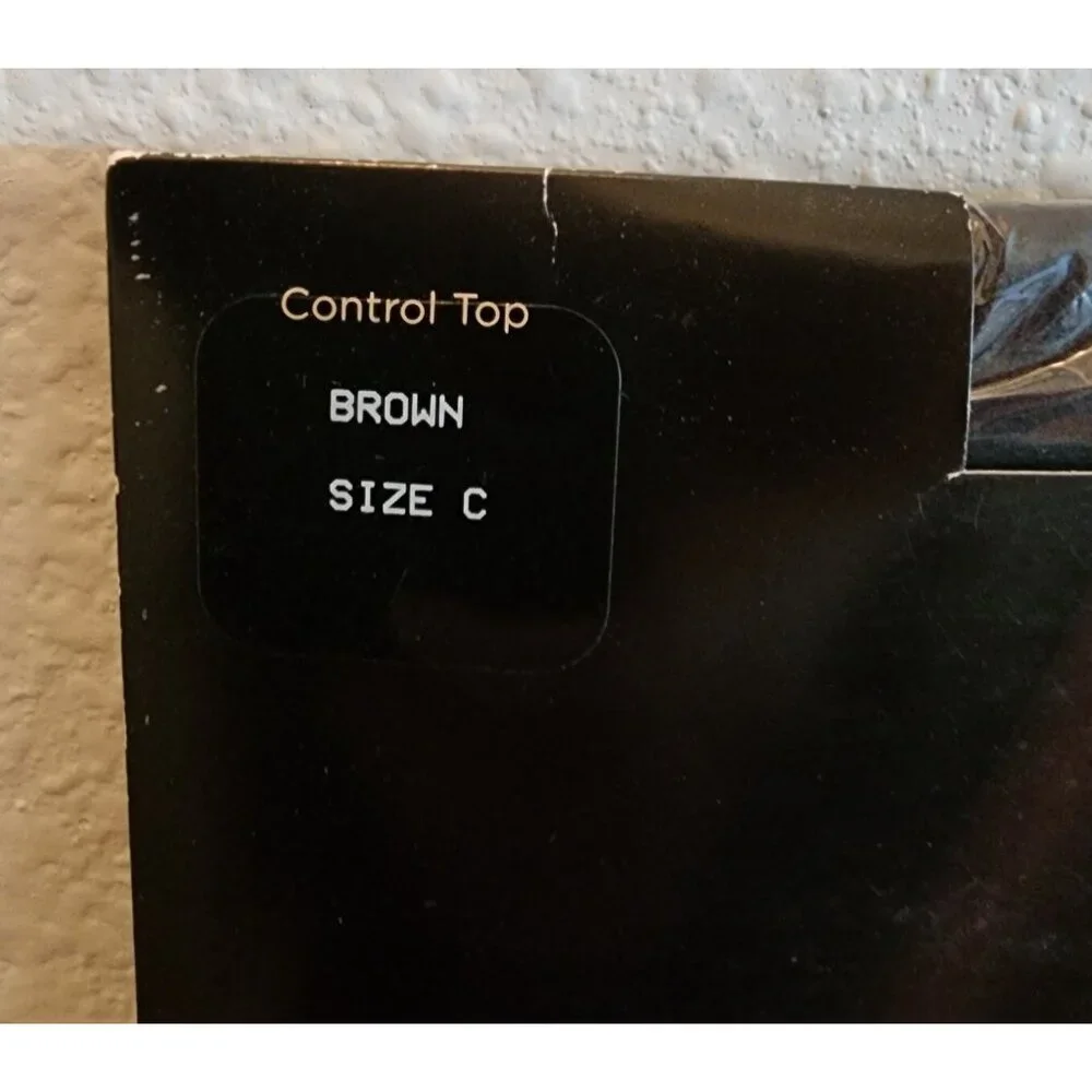 NEW Talbots Microfiber Opaque‎ Control Top Pantyhose Brown Size C