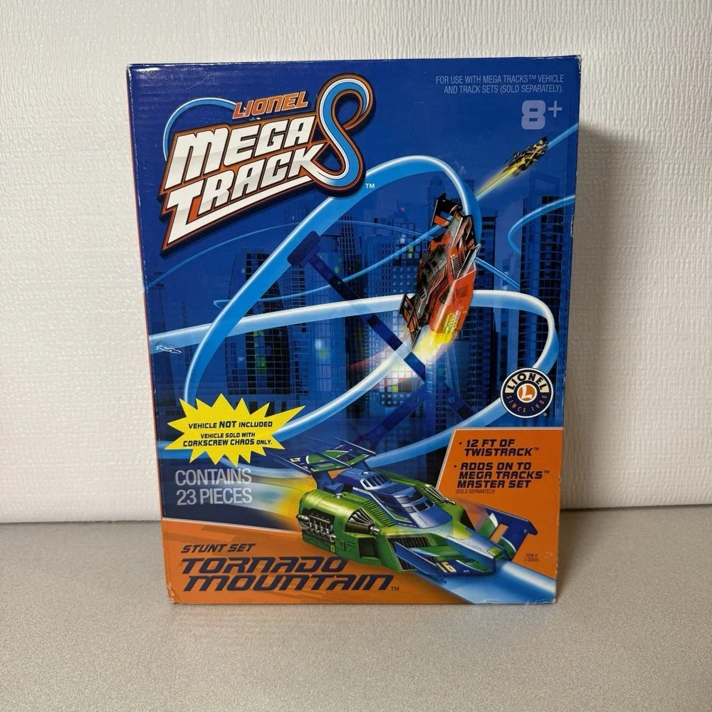 Lionel Mega Track 12 Ft Twistrack Tornado Mountain Adds to Meg‎ Master 23 Ps Set