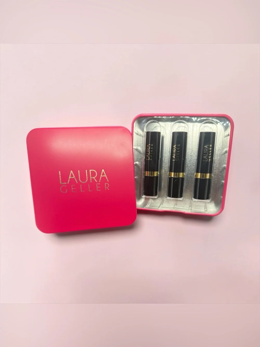 👄LAURA GELLER👄Smart Pout Transfer Proof Lipstick Trio/NIB