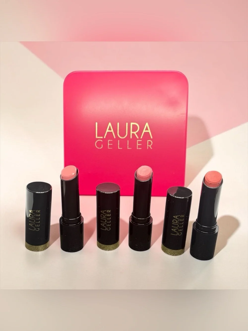 👄LAURA GELLER👄Smart Pout Transfer Proof Lipstick Trio/NIB