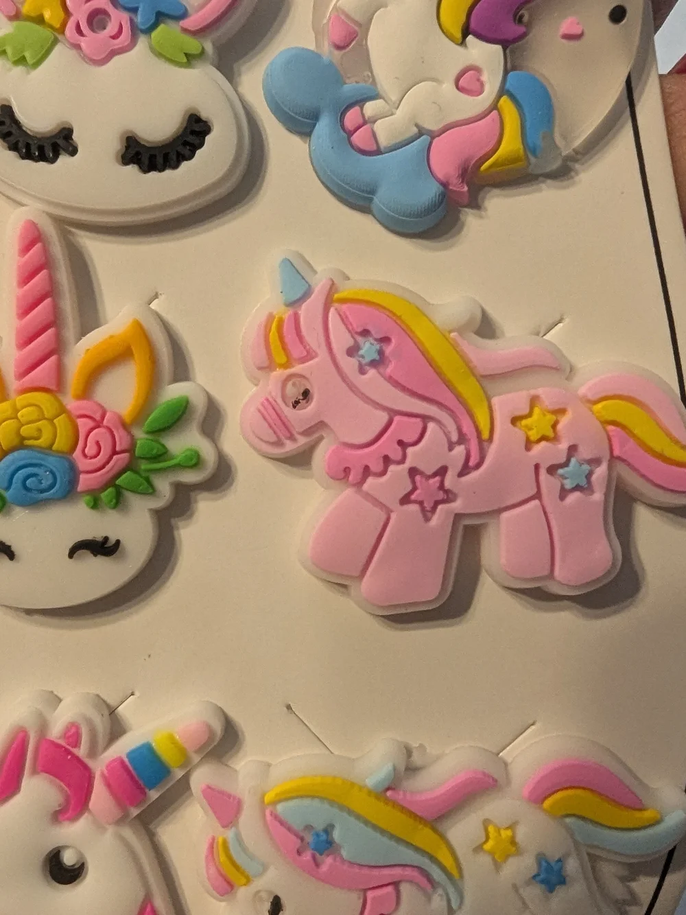 Kids Pink Unicorn Shoe Charms - Cute Unicorn Accessories