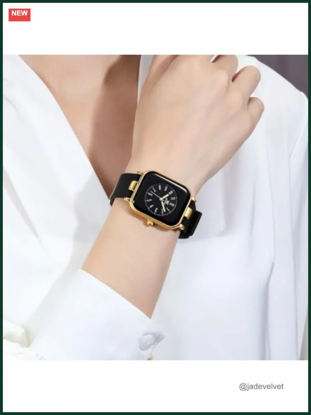 Womens Analog Quartz Watch Silicone Strap Luminous Waterproof Easy Read
