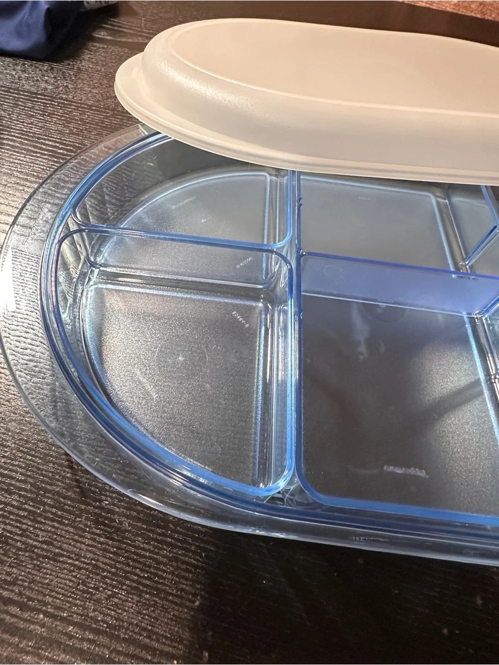 Tupperware divided oval