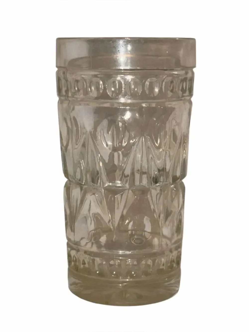 Vintage Colony Park Lane Clear Glass Tumbler Indiana Glass MCM 1957 MINT