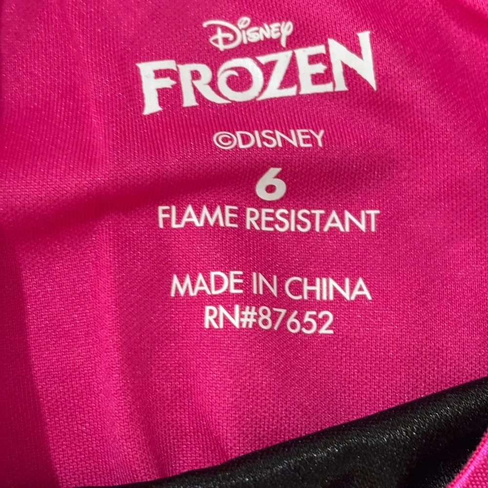 Disney Frozen Anna & Elsa Nightgown Lot 2pc Girls 6 Dress Up Bl Teal Pink Bundle