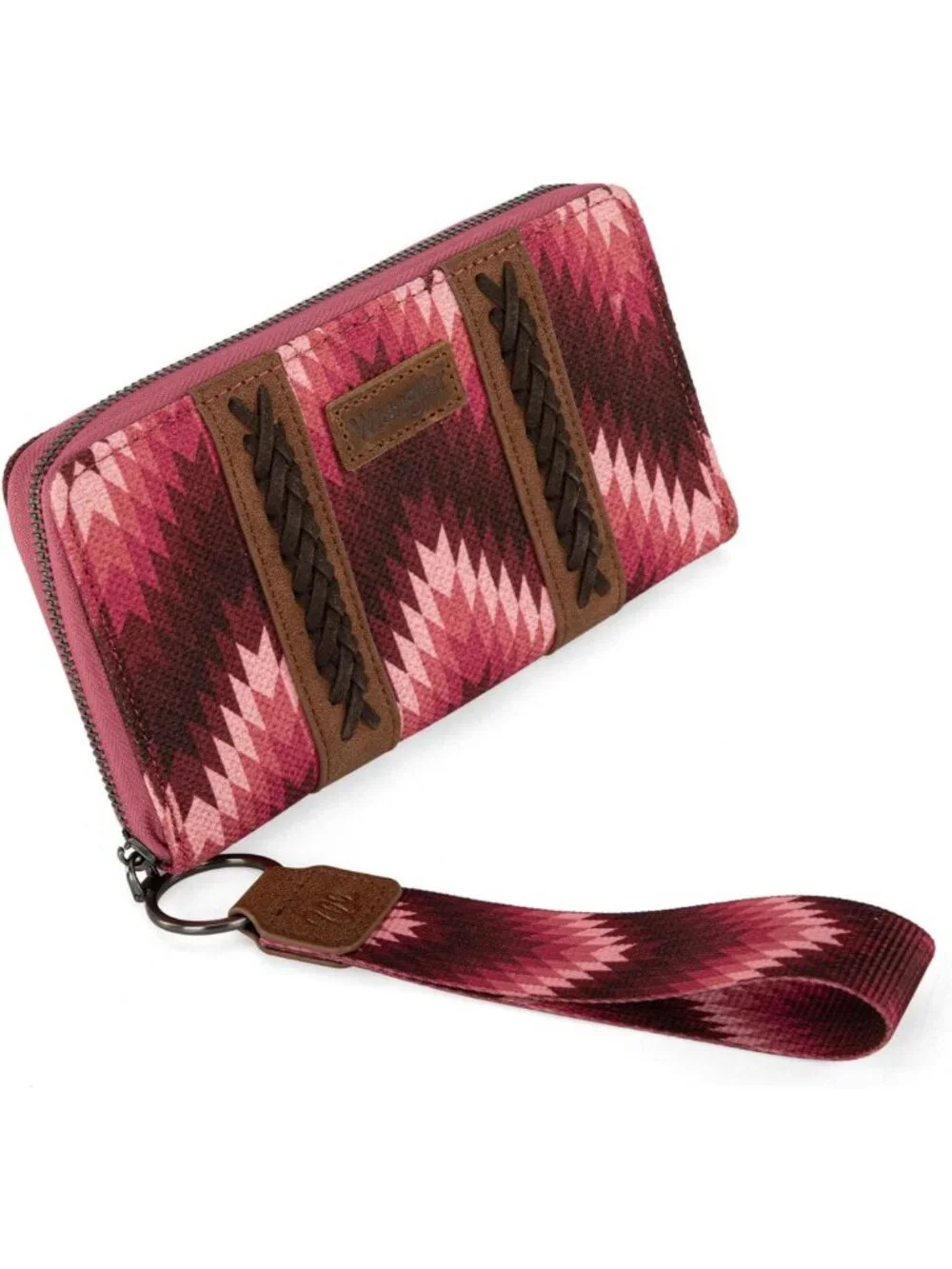 Boho Aztec Clutch Wallet Wristlet - Stylish Long Purse & Credit Card Holder