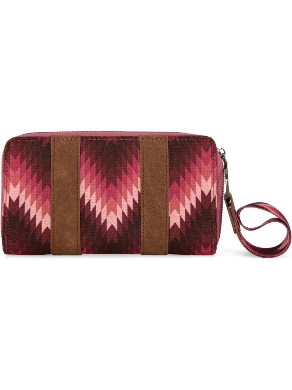 Boho Aztec Clutch Wallet Wristlet - Stylish Long Purse & Credit Card Holder