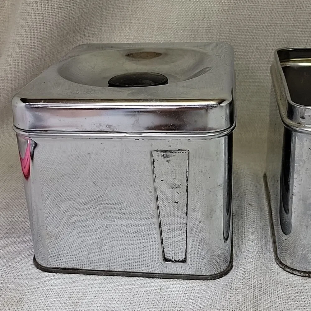 3‎ Lincoln Beauty Ware canisters 1 Canette canister and spoonrest