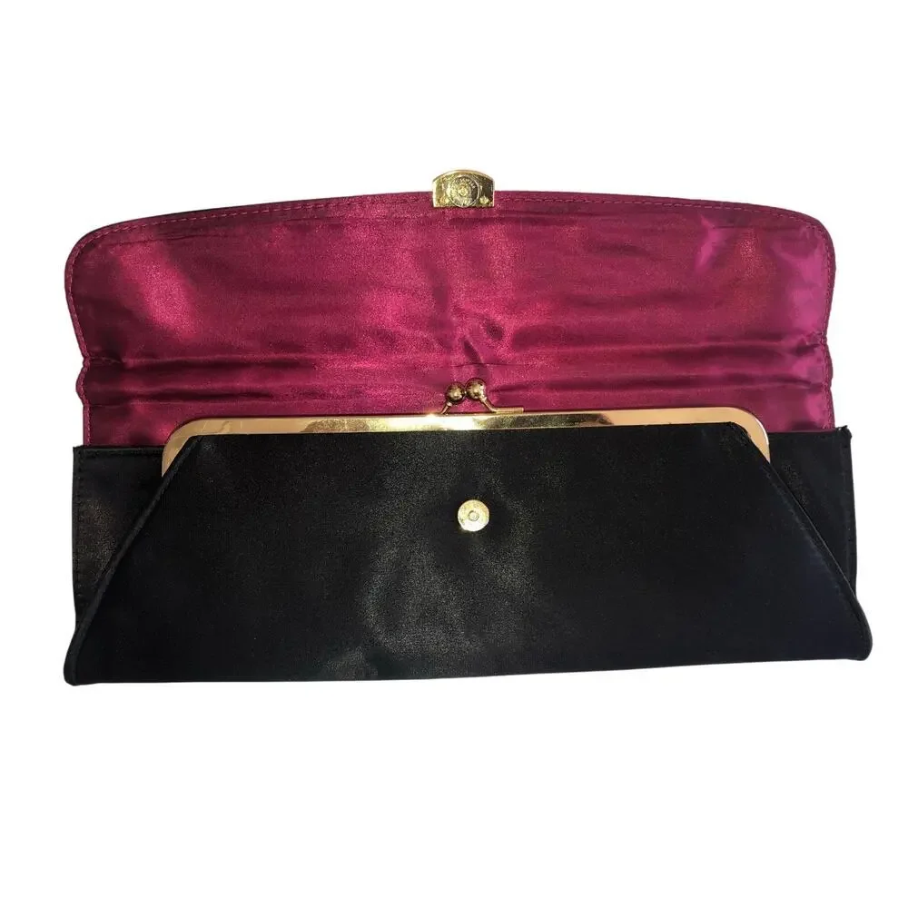 Steven black satin