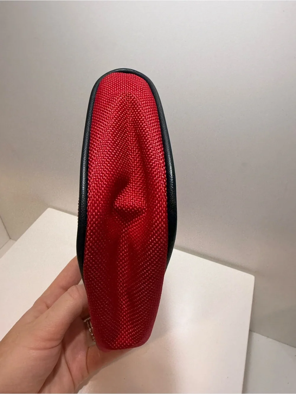 Burberry red canvas