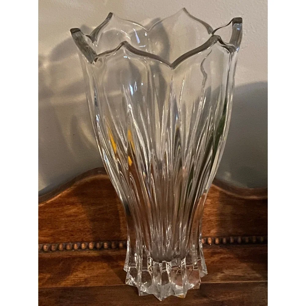 Vintage Mikasa Crystal Tulip Large Tall‎ Vase