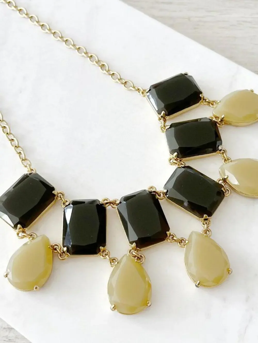 Kate Spade Green Stone Statement Necklace