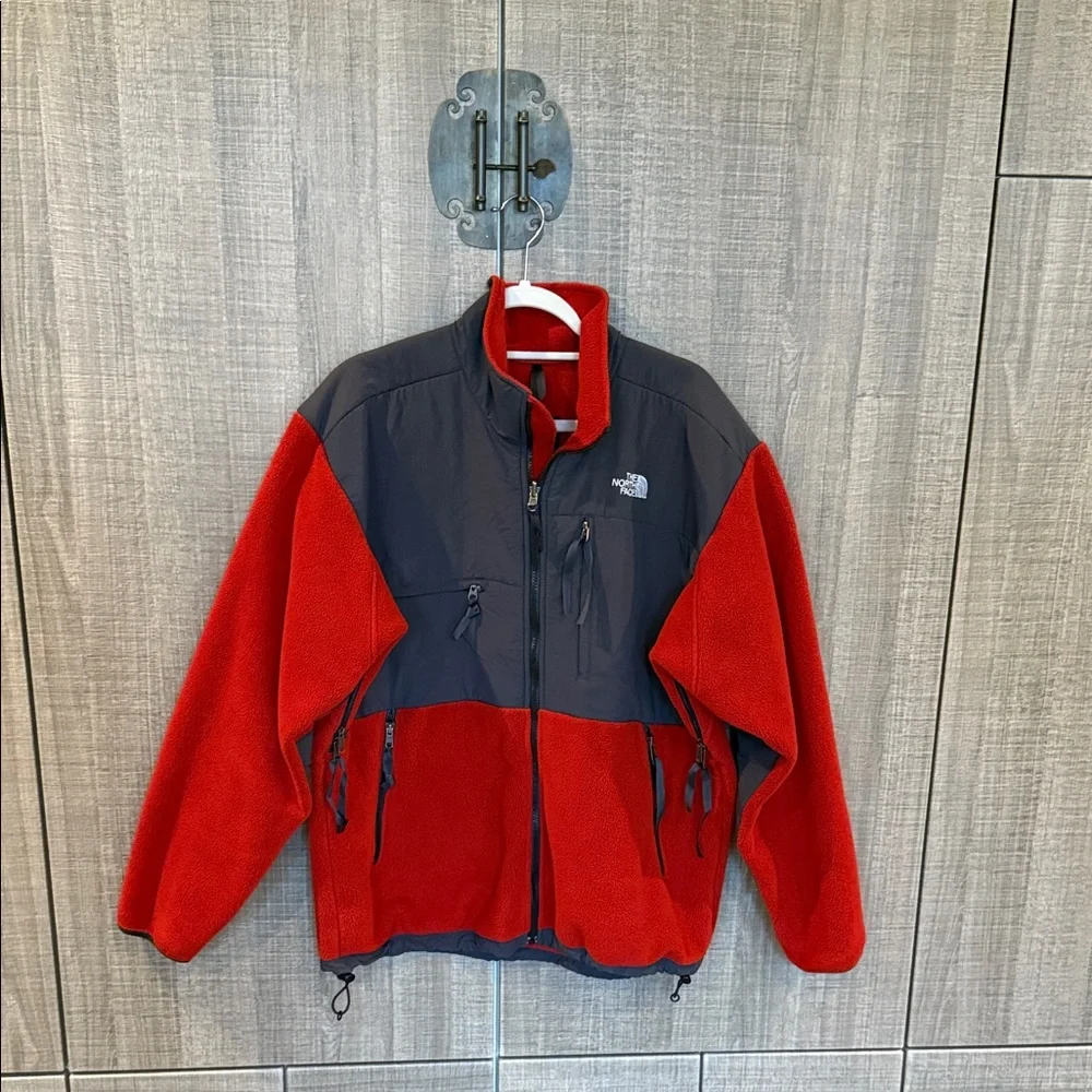 The North Face Fleece Jacket Men’s‎ Large Grey/Red