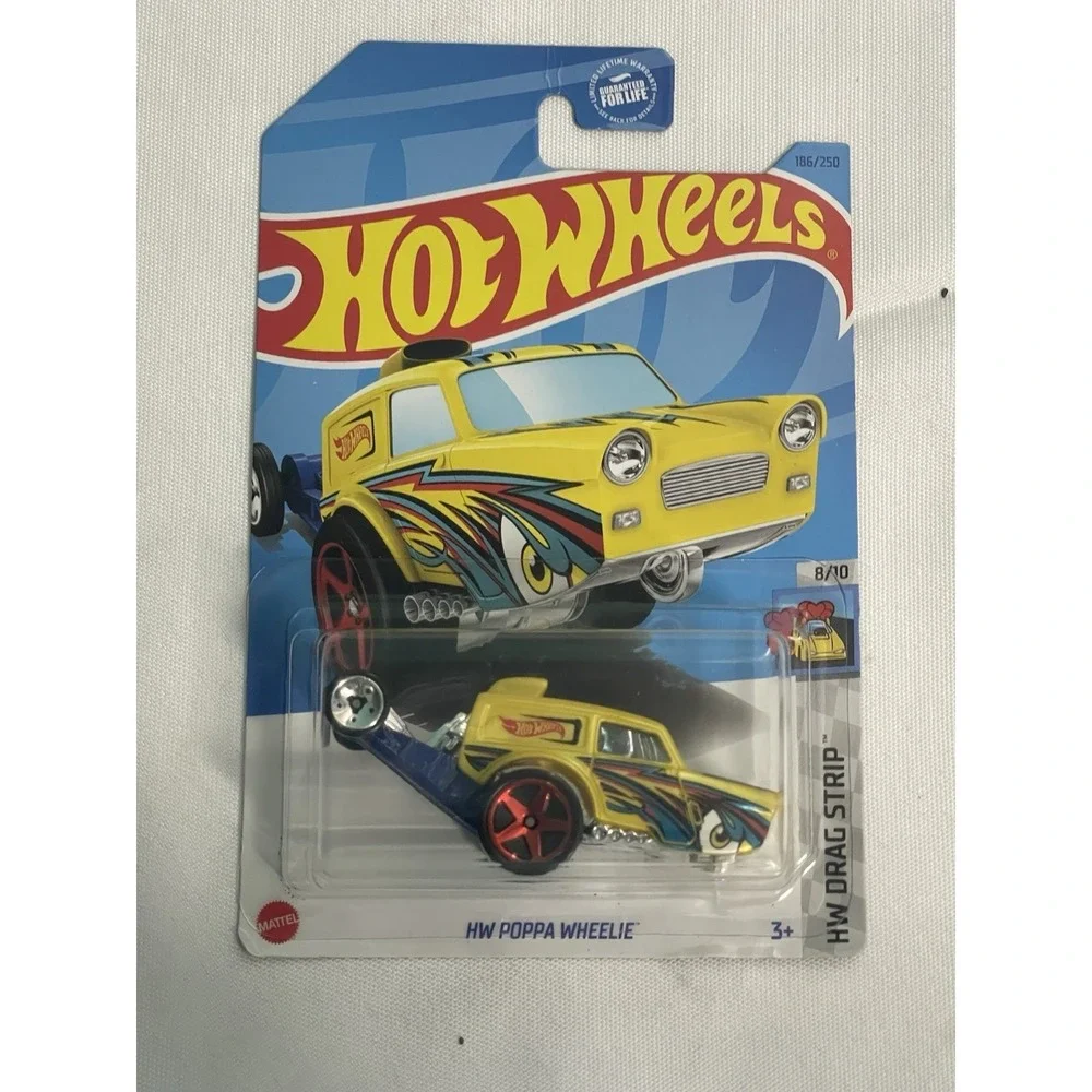Hot‎ Wheels Short Card Poppa Wheelie 8/10 HW Drag Strip 186/250 