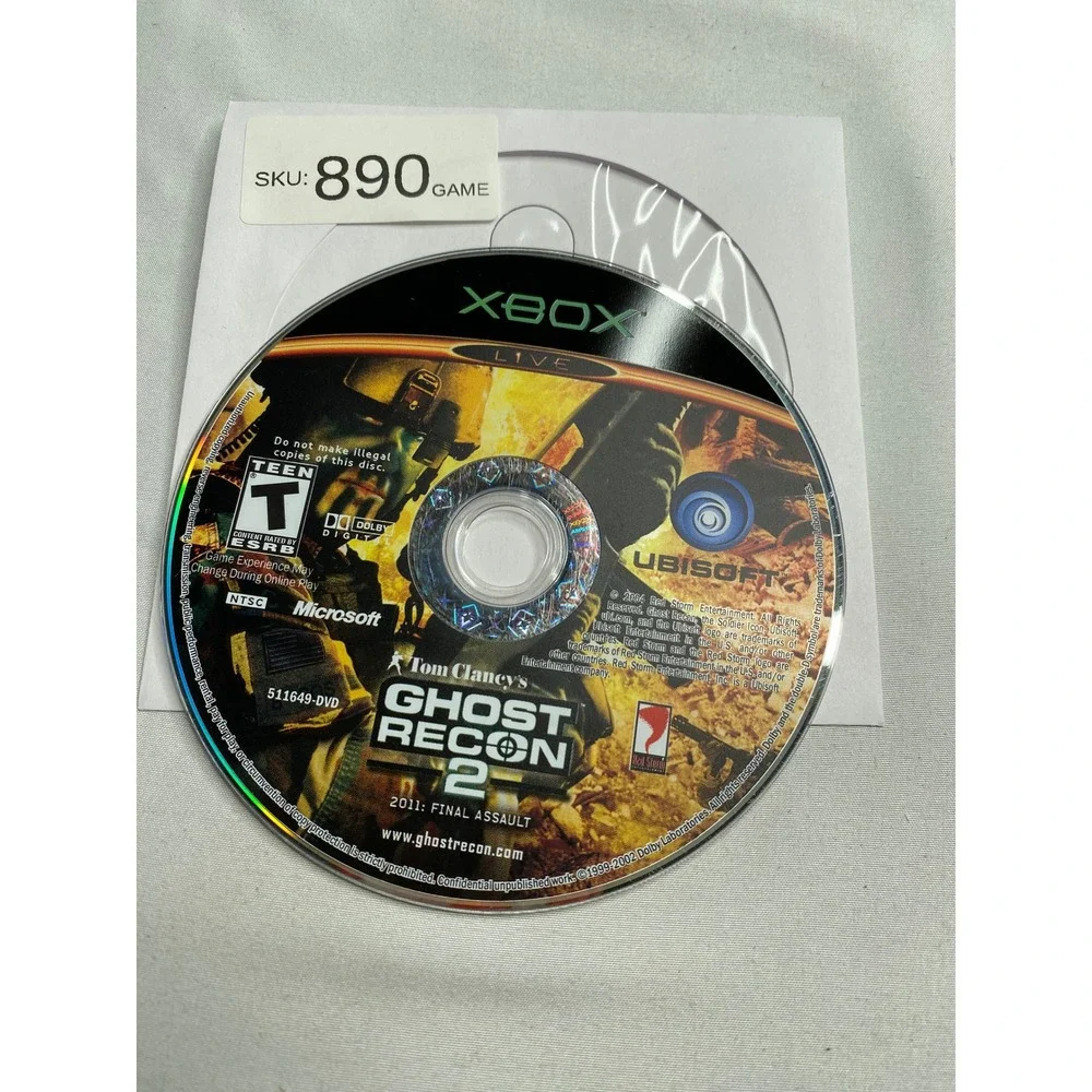 Tom Clancy's Ghost Recon 2 Original Xbox Game Disc Only
