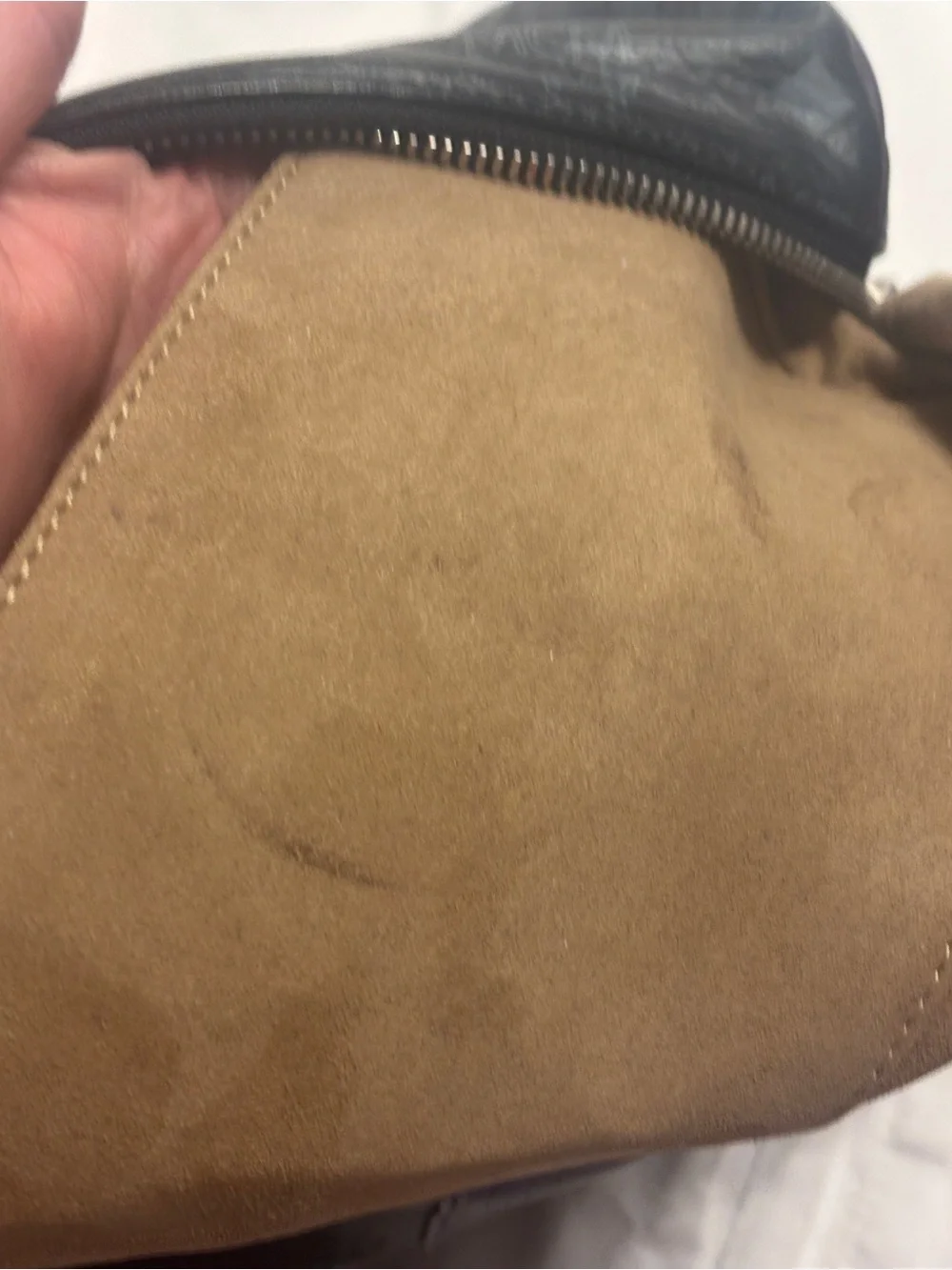 MCM limited edition princess lion black Leather Top-Handle Bag