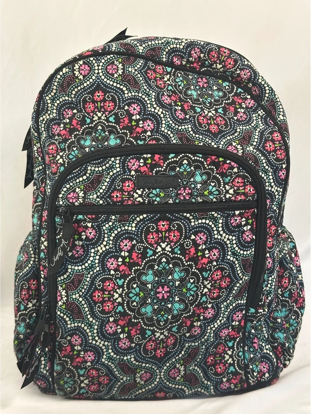 Vera Bradley- Disney Mickey and Minnie Mouse Medallion Patterned Campus Backpack