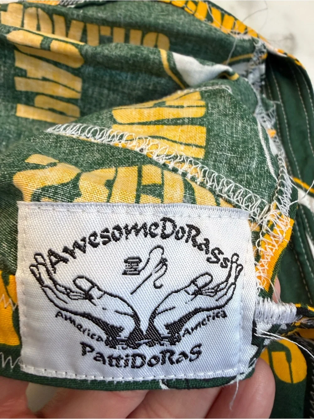 Green & Gold Green Bay Packers Kids Hat with Team Print