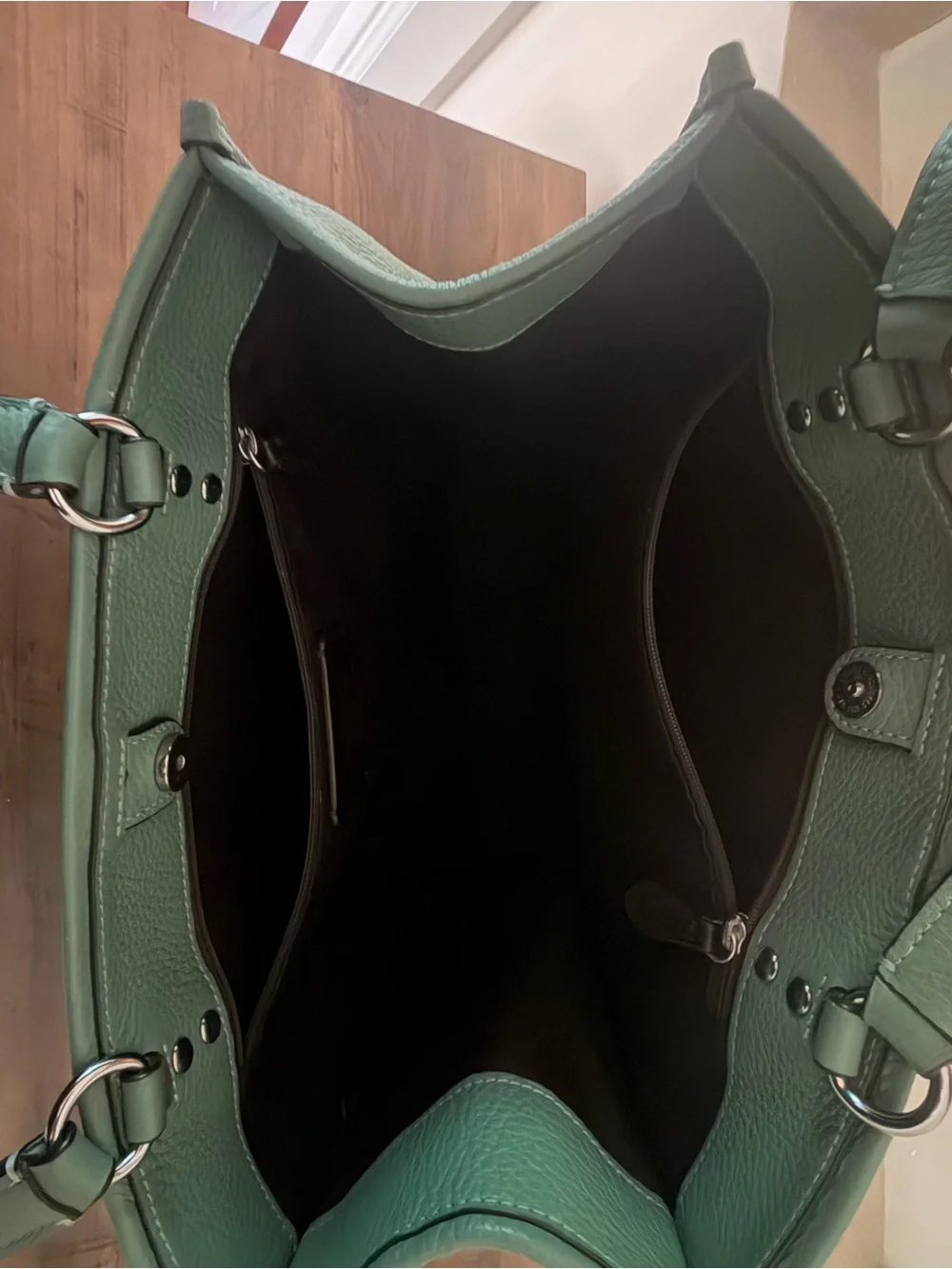 Coach tote sage