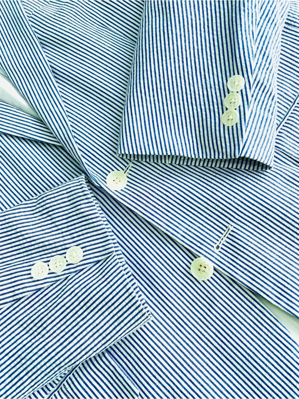 Alan Flusser lightweight seersucker