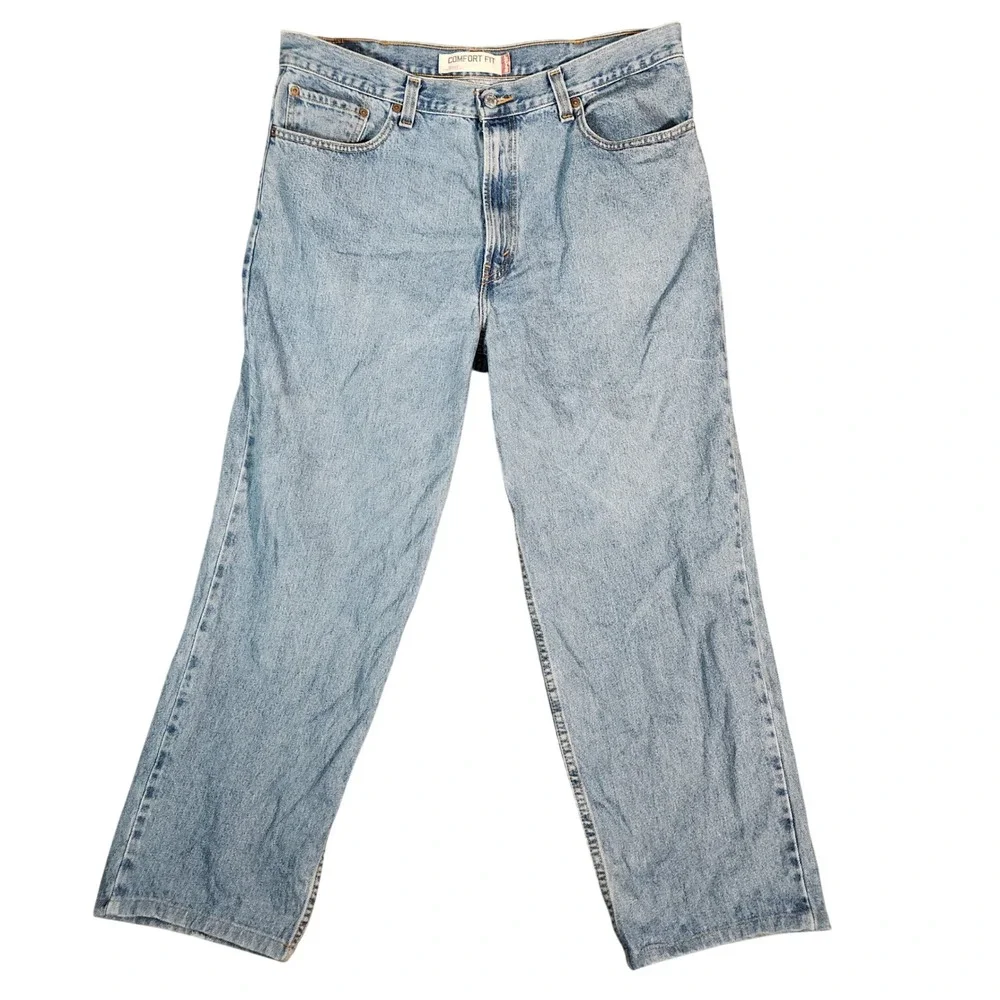 Levi's 560 Jeans Men's 38X30‎ Blue Comfort Fit Light Wash Denim Pants