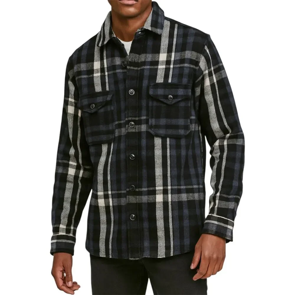 J.Crew x Wallace & Barnes Heavy Duty Wool Blend MD Flannel Shirt Jacket Plaid XL