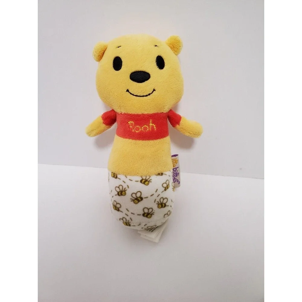 Hallmark Itty Bittys Disney Winnie The Pooh Rattle Plush Stuffed Animal Toy Bee‎