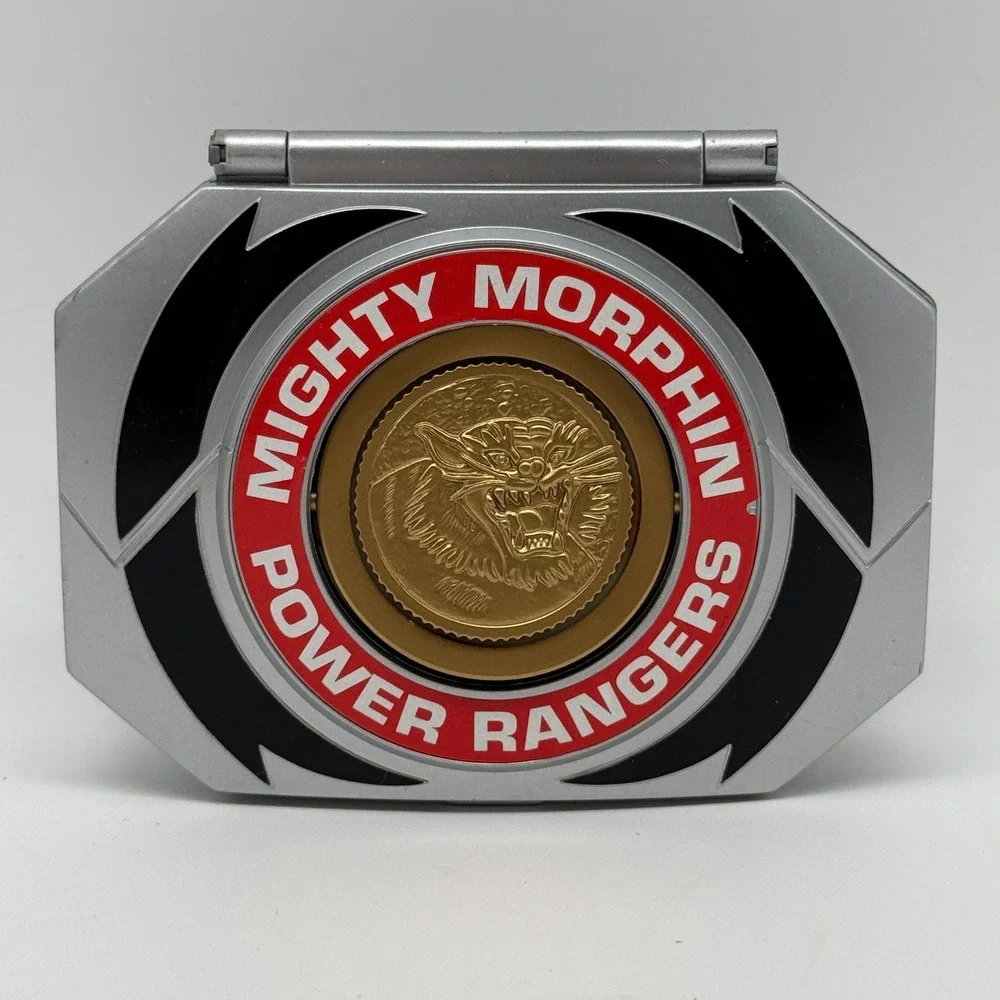 Bandai‎ Power Rangers Micro Playset 1995 Silver White Ranger Tiger Morpher Case