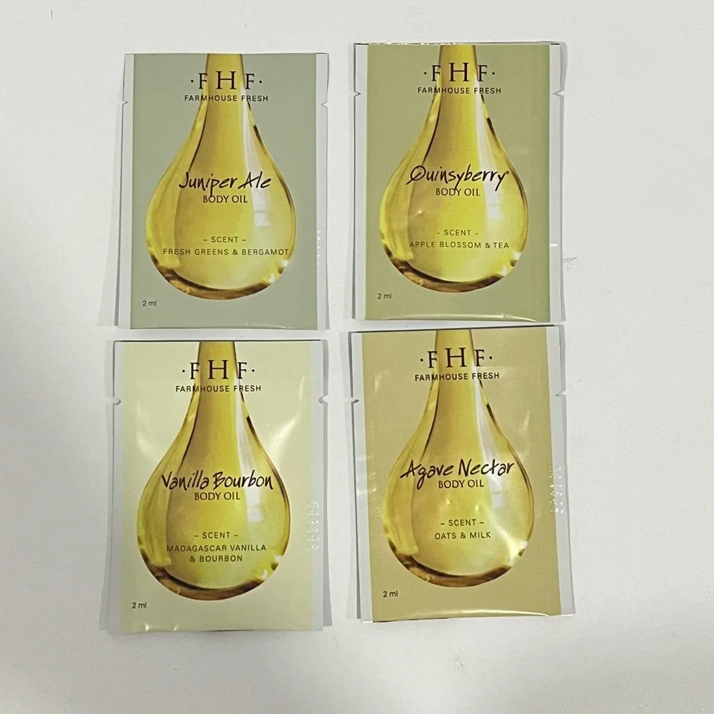 Farmhouse Fresh FHF Body Oil 2ml Samples 4 Pack