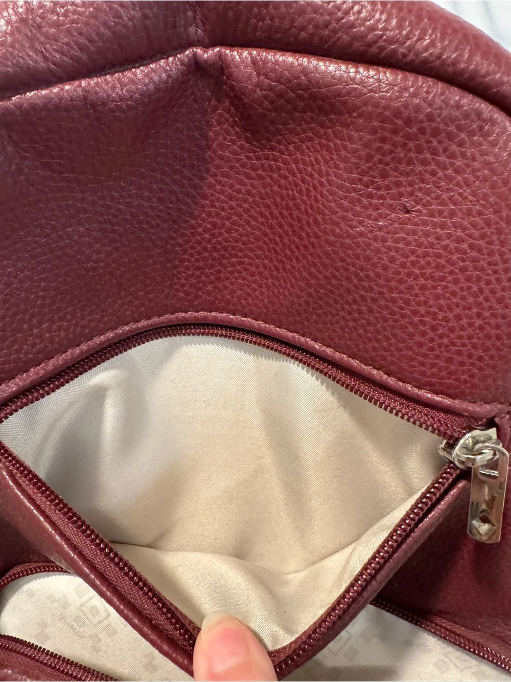 thirty-one sleek burgundy