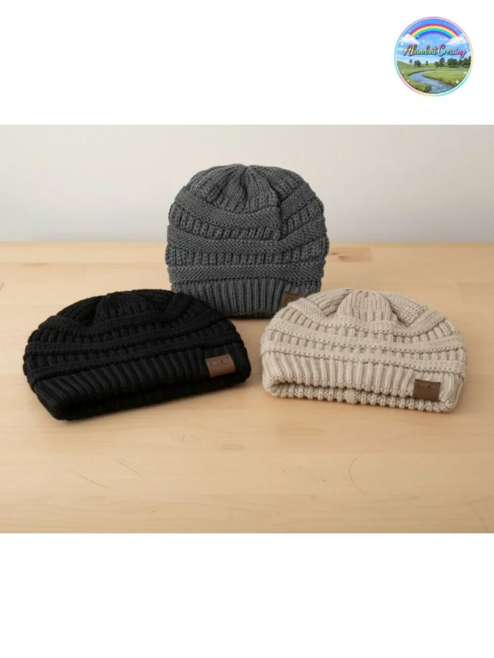 Womens Ribbed Knit Beanie Skull Cap Soft Acrylic Winter Hat Slouchy Warm