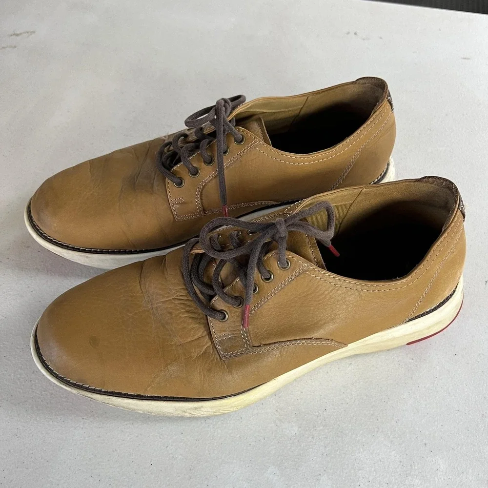 Cole Haan‎ Grand360 Shoes Mens Size 9.5 Brown Leather Lace Up Casual C33829
