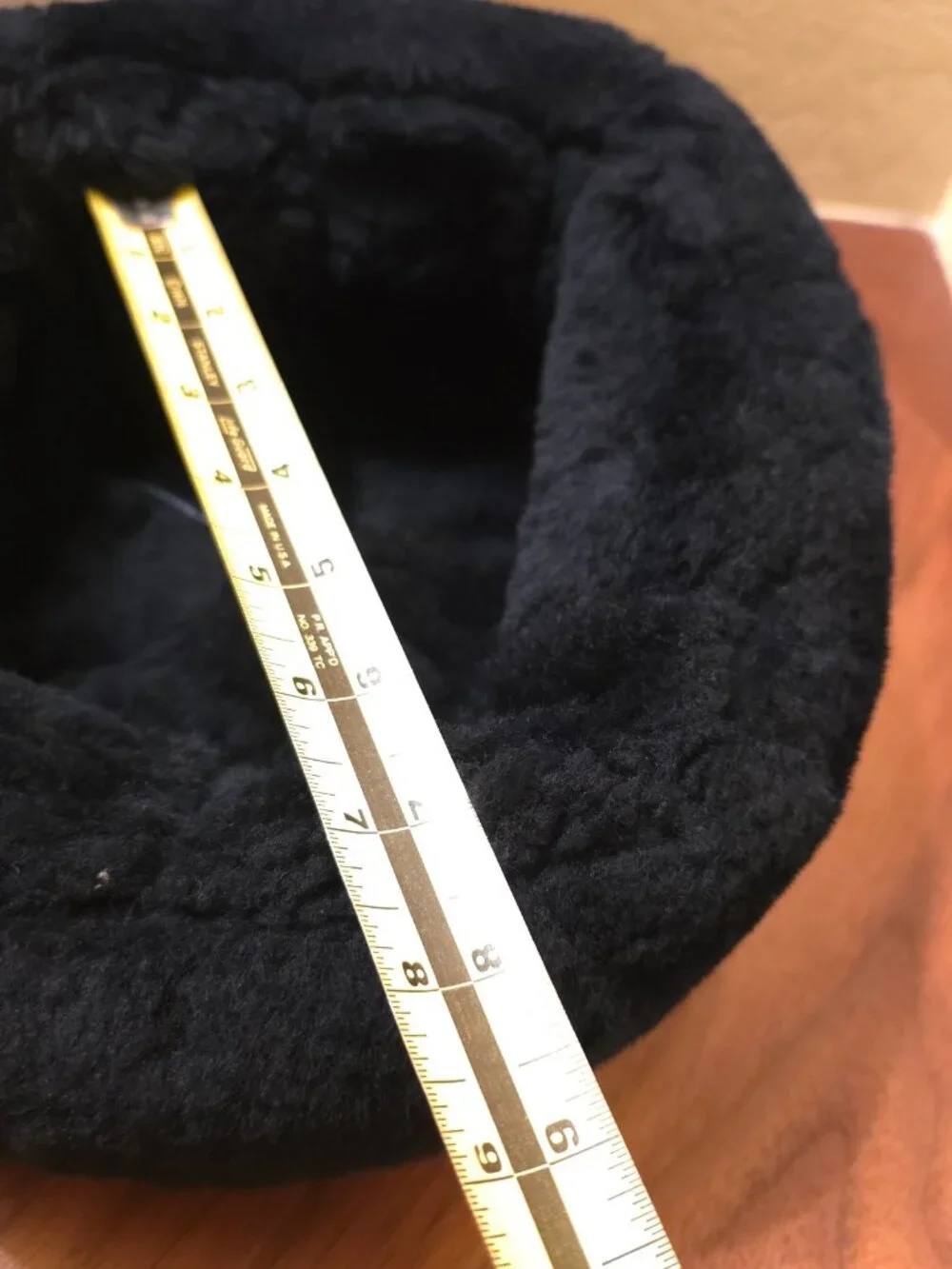 The Shearling Sheepskin Hat in Black