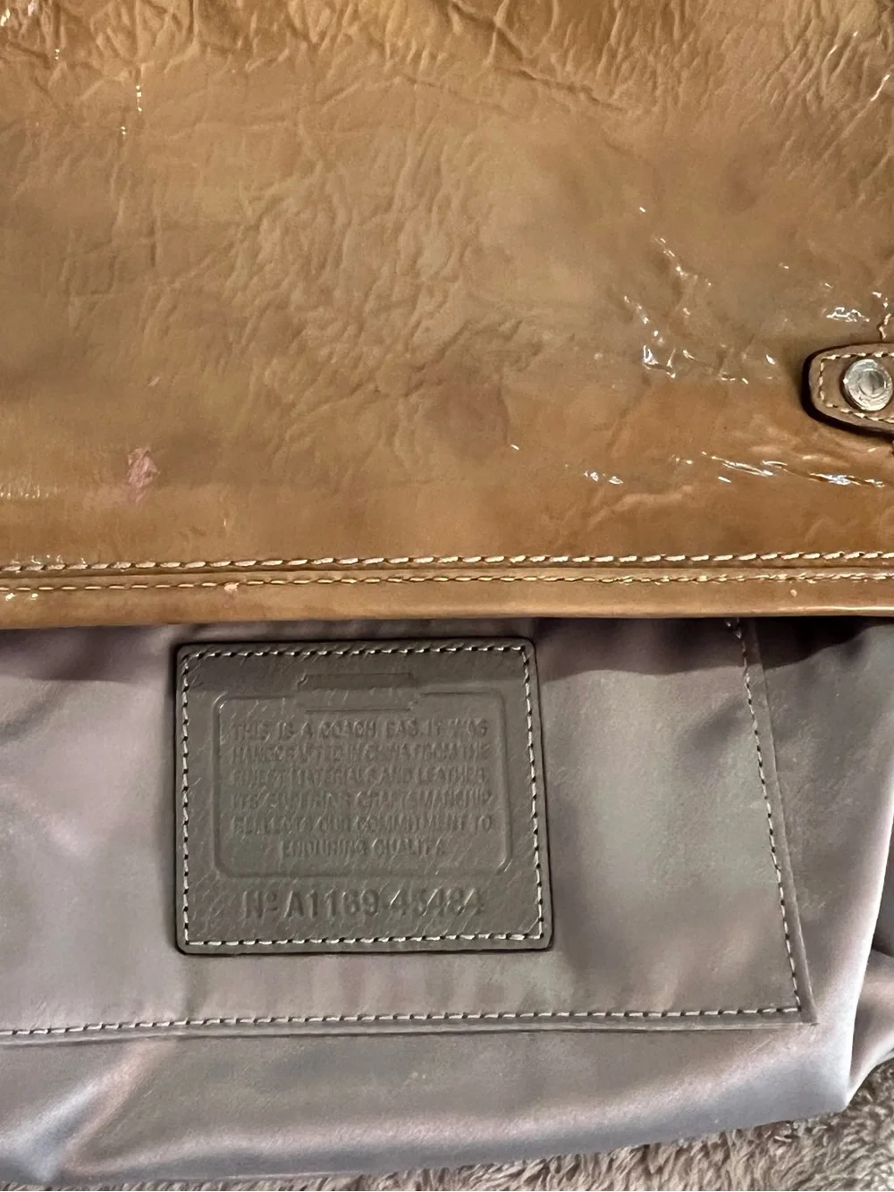 Coach patent leather
