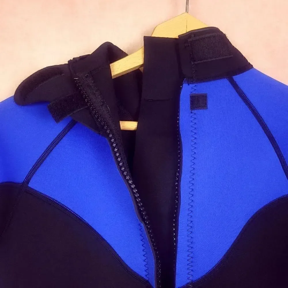 Hydropro 3.0 Black Blue Short Sleeve Wetsuit Size Medium