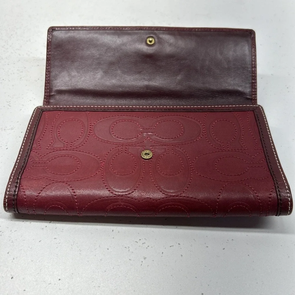 Coach signature red