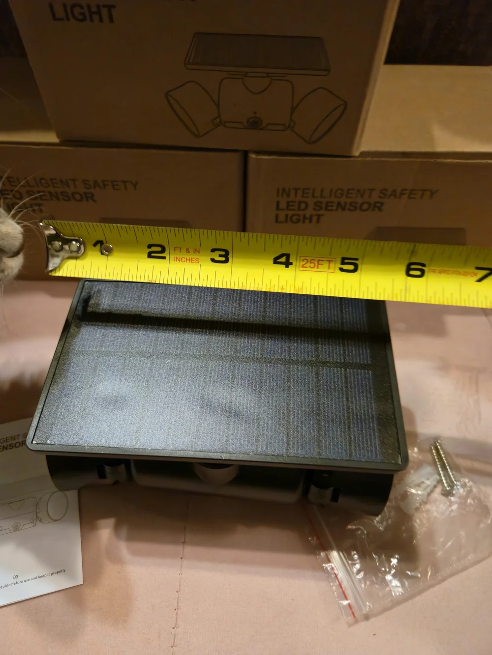 Solar Security Lights, 30 LED Motion Sensor Spotlights, 360° Adjustable IP65 NIB