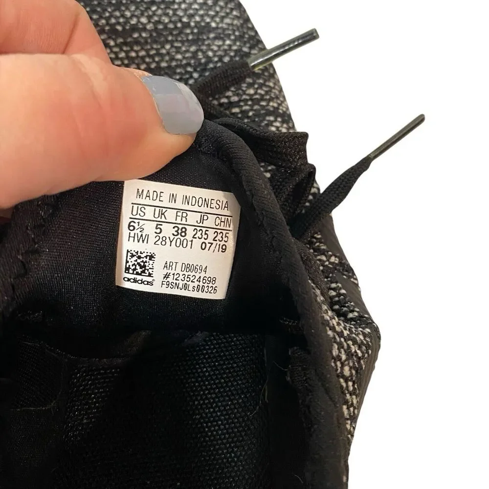 Adidas Cloudfoam‎ Pure Running Shoes Black DB0694 Low Top Lace Up Women's 6.5