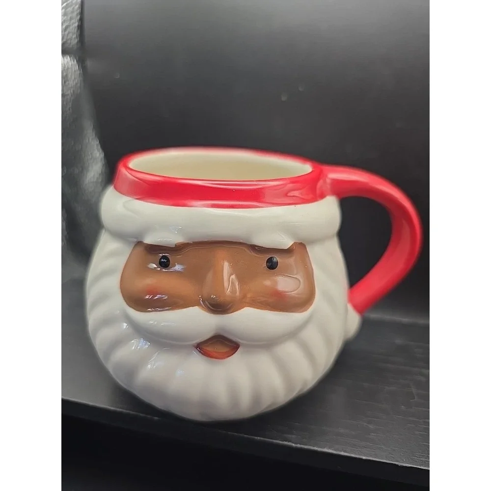 Target Wondershop Winter Christmas Santa Face Holiday Mug Coffee Cup‎