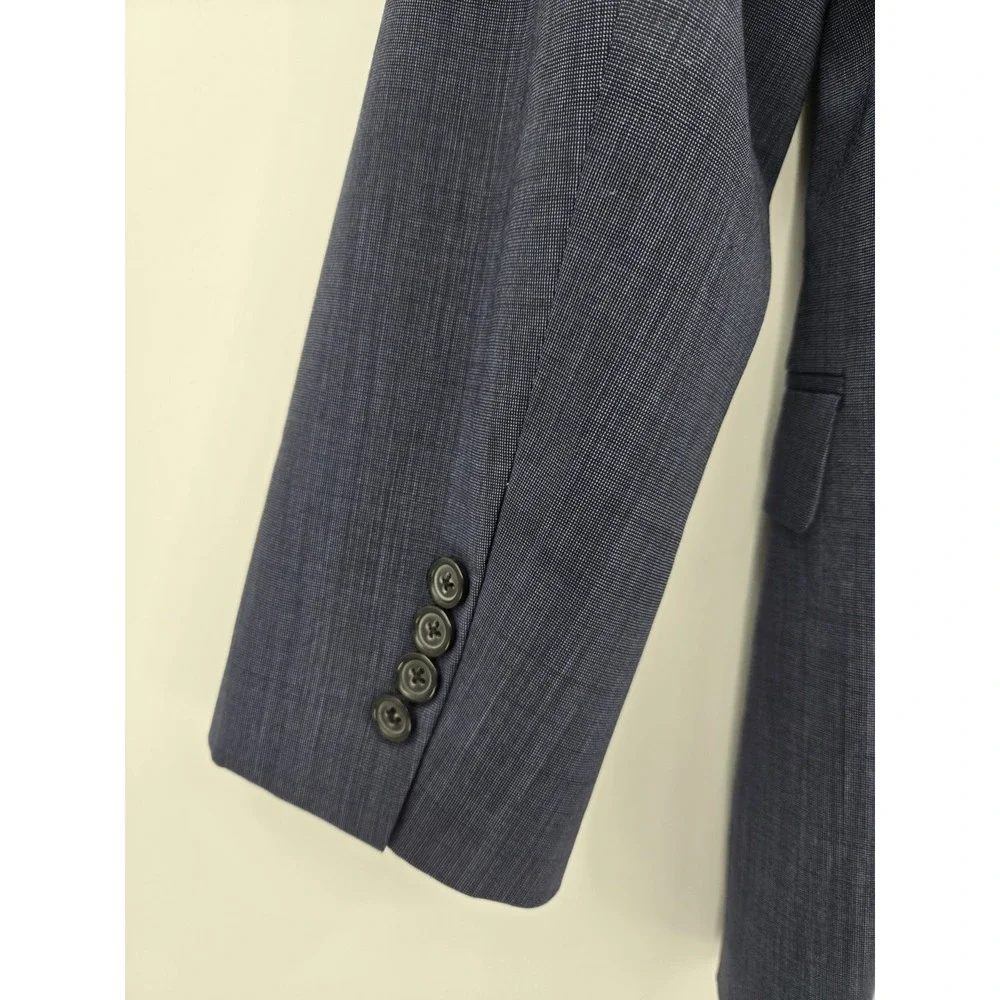 Brooks Brothers BrooksCool Fitzgerald Navy Blazer Jacket 44L Wool Full Canvas 2B