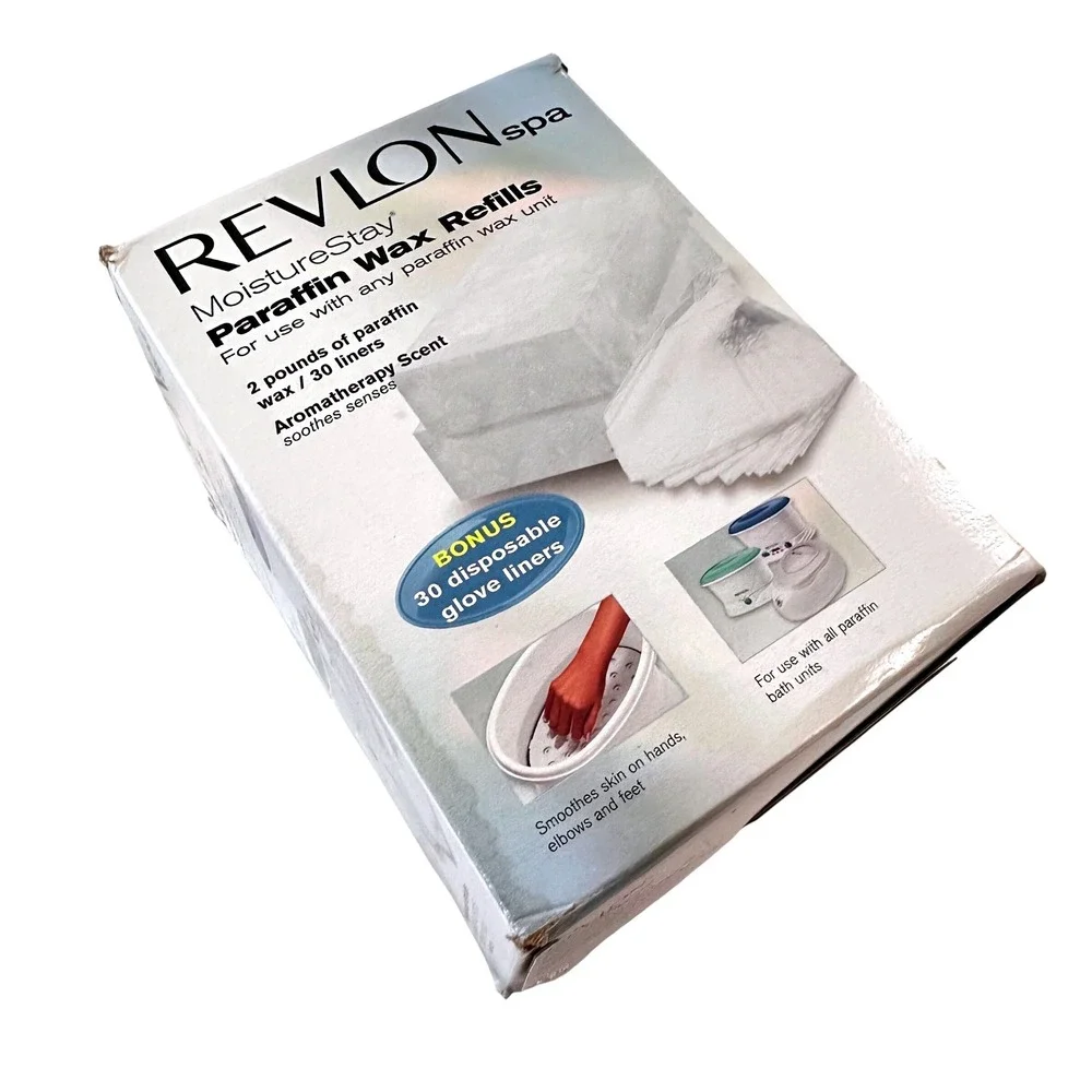 Revlon‎ Spa MoistureStay Paraffin Wax Refills 2 One Pound Blocks S
