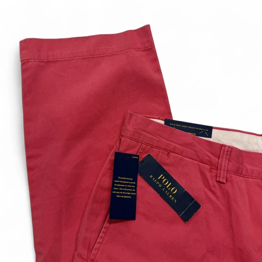 Polo Ralph Lauren Chino Pants‎ Crimson Red Mens 34 x 30 Classic Fit NWT Cotton