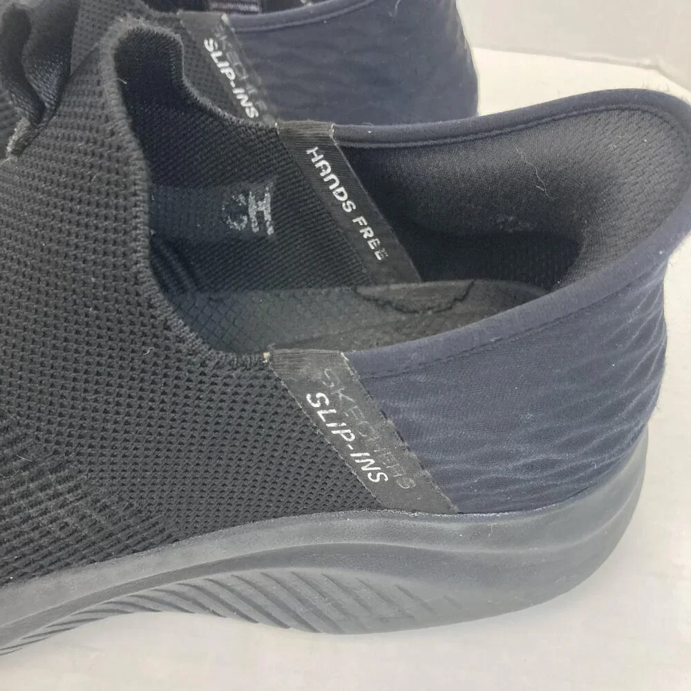Skechers Slip-Ins Hands Free Shoes Mens Size 11 Black Mesh Sneakers SN 232450‎