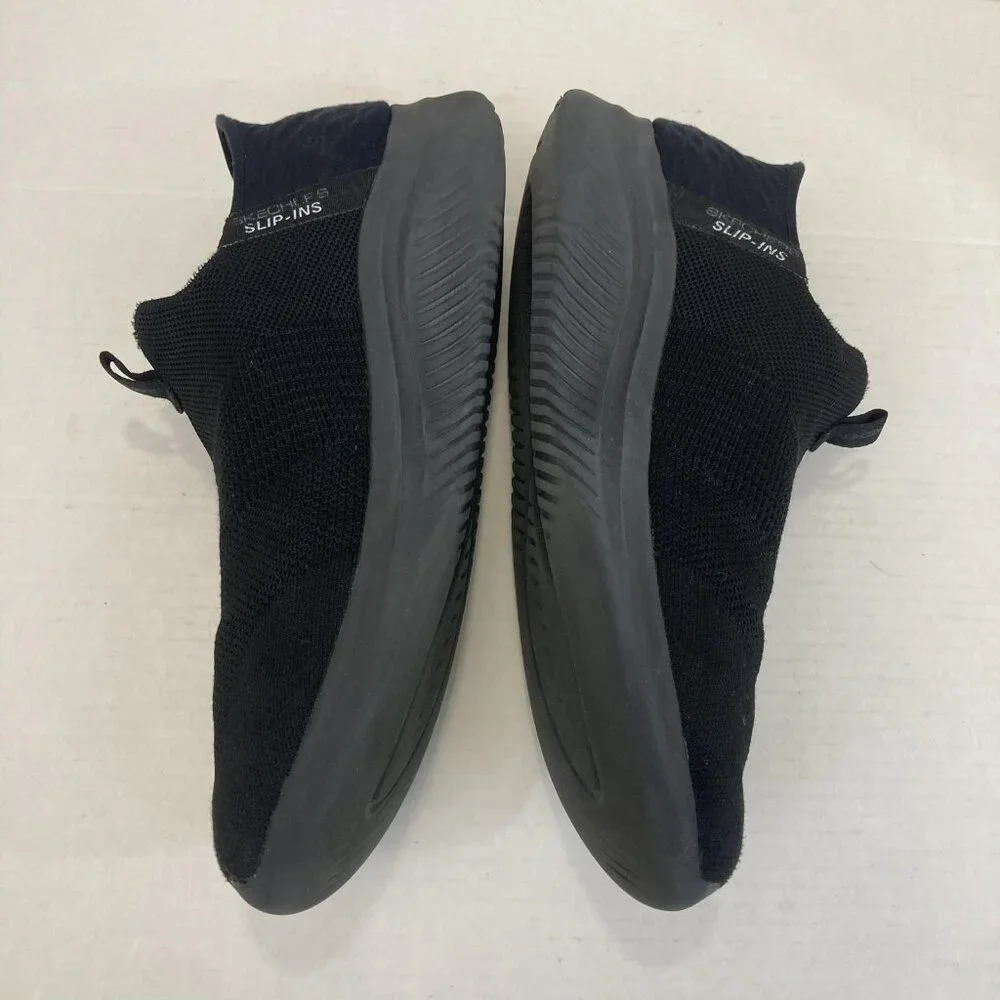 Skechers Slip-Ins Hands Free Shoes Mens Size 11 Black Mesh Sneakers SN 232450‎