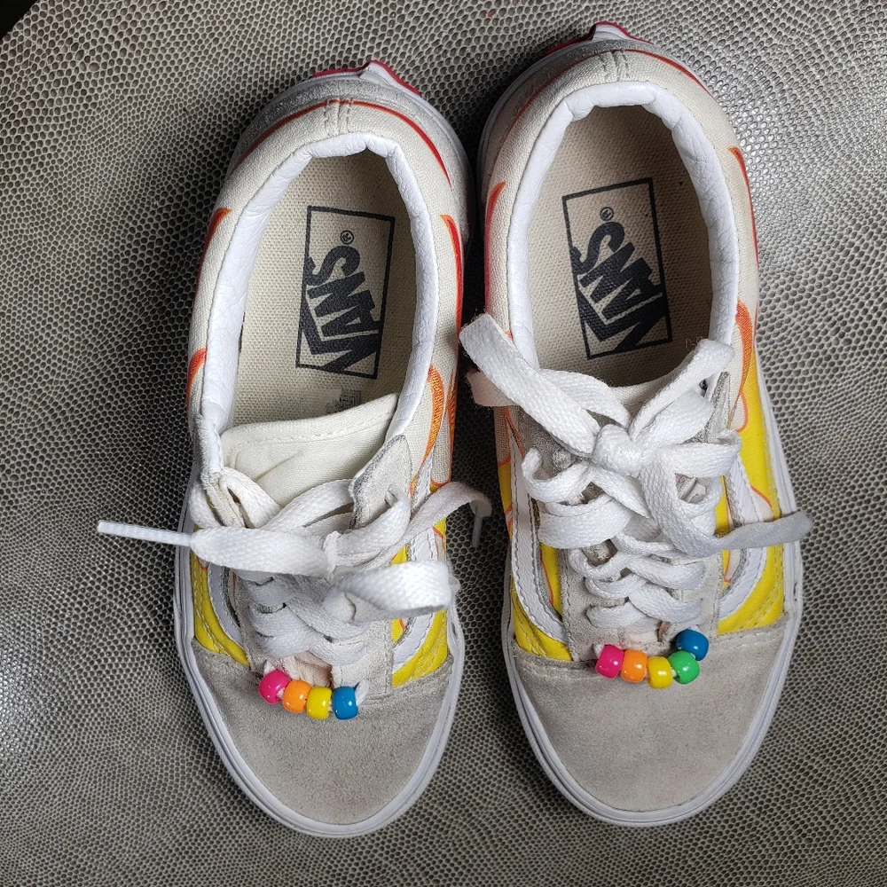 Vans fire flame