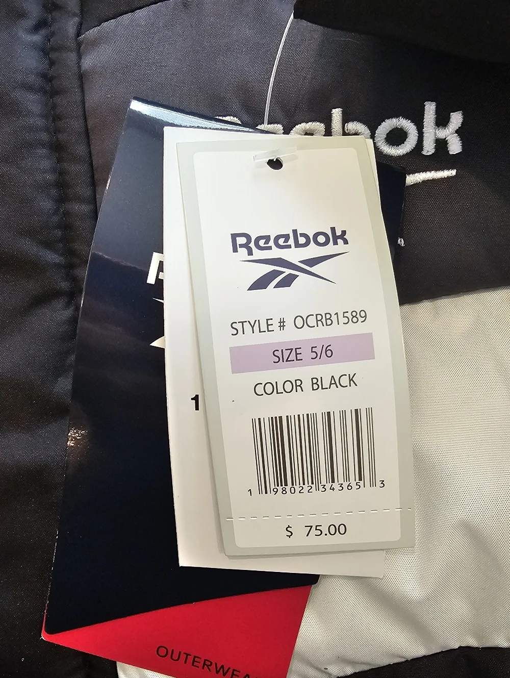 Reebok boys color