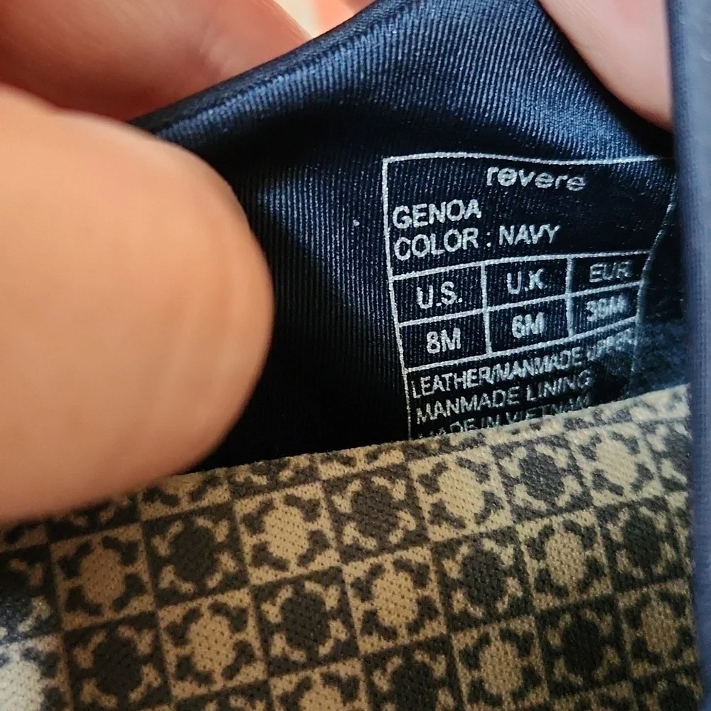 Revere genoa size