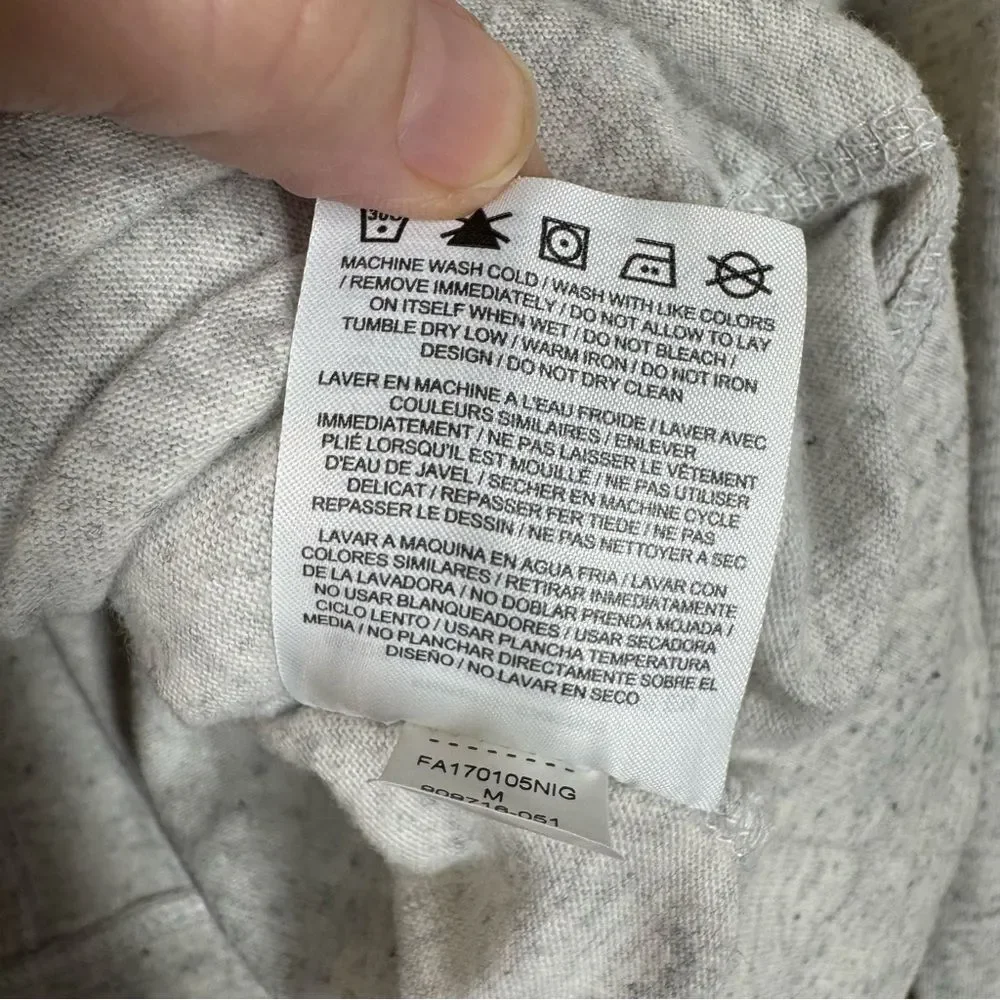 Nike Women’s Hoodie Just Do It Graphic Lightweight Gray Size Medium 909716